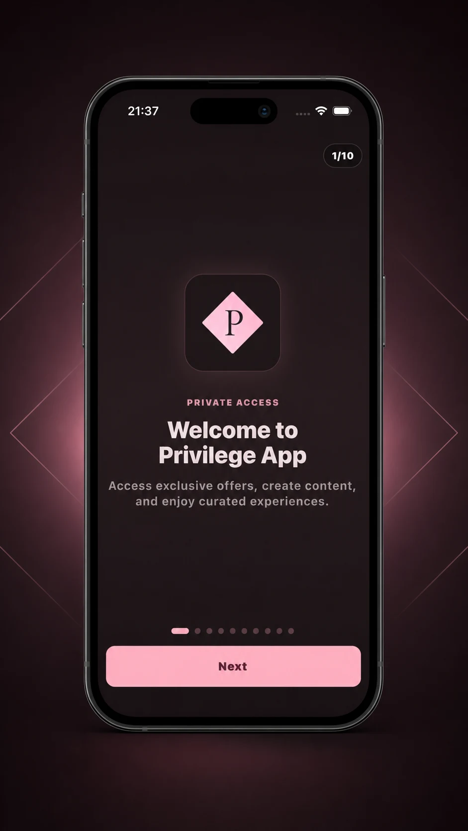 Privilege App screenshot